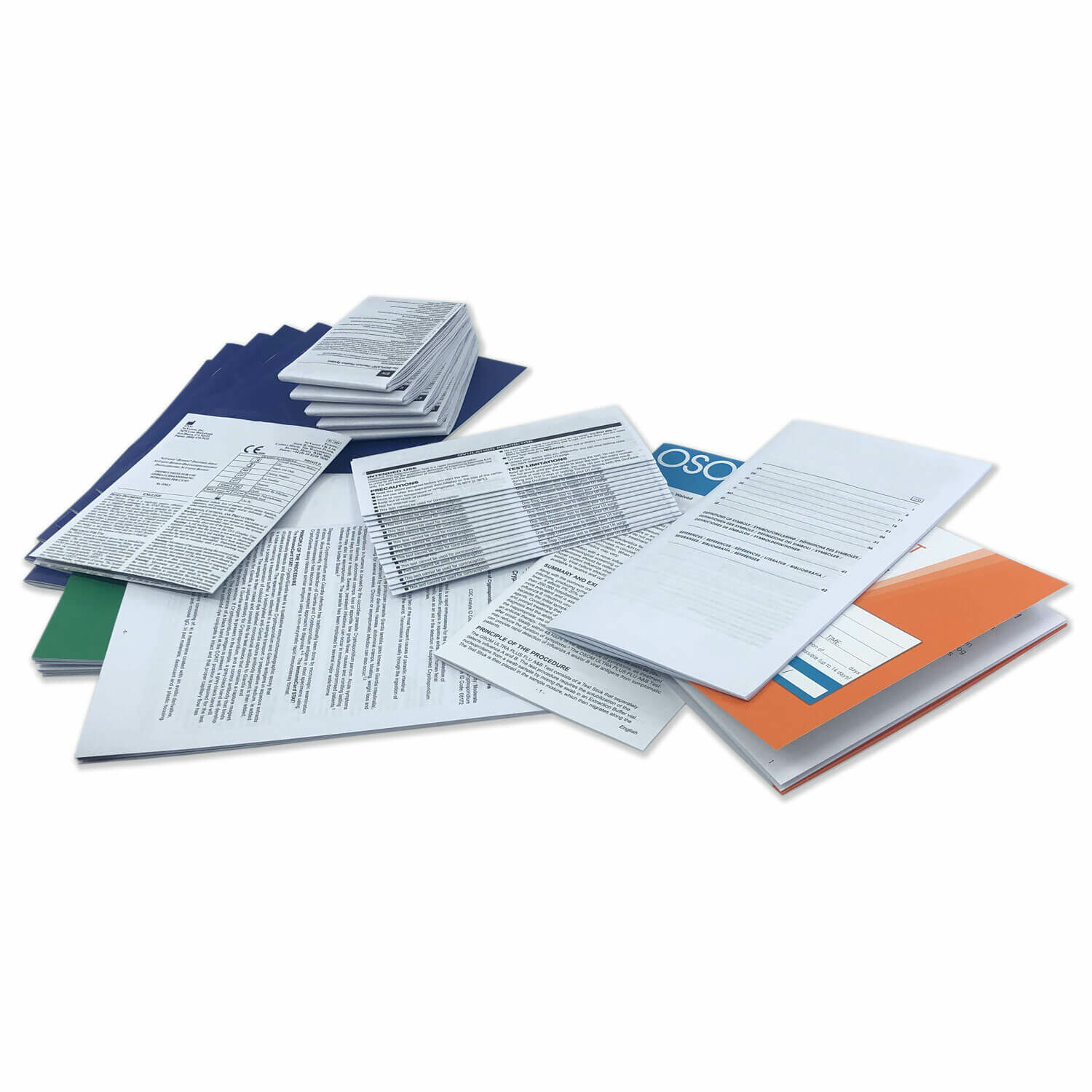 Printed instruction booklets and inserts